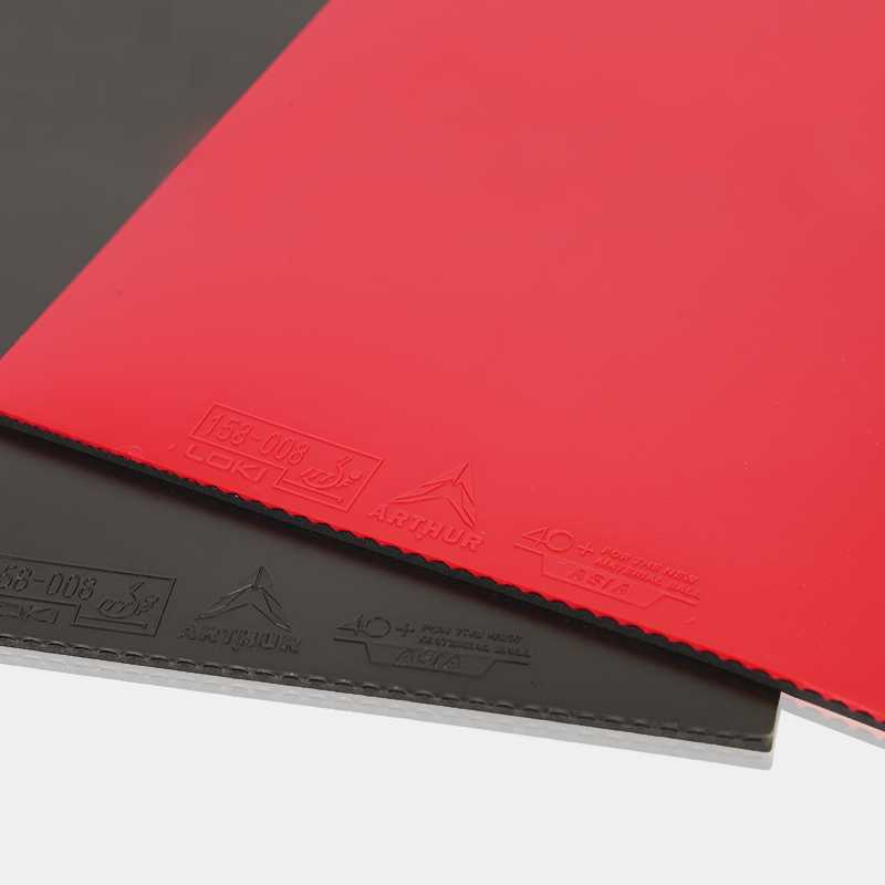 Loki Arthur Asia table tennis rubber angle profile and pimple geometry