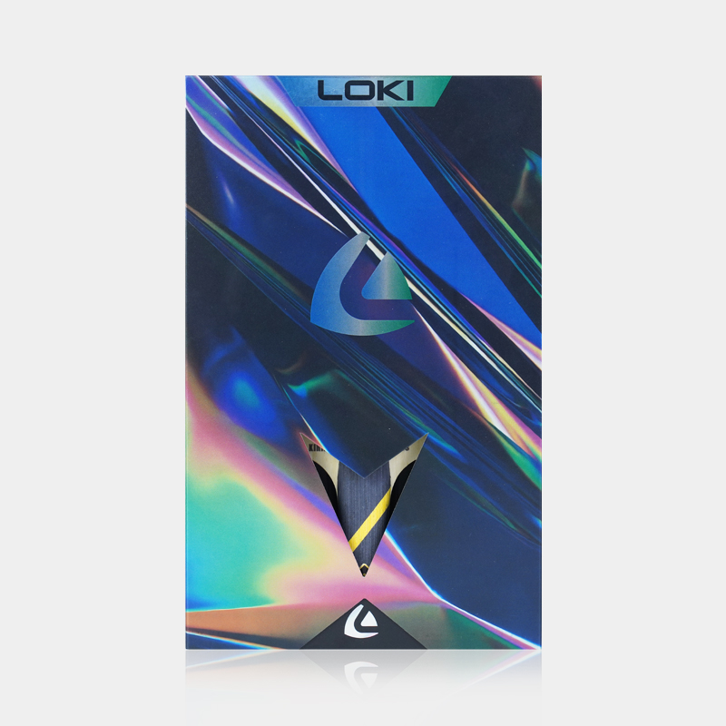 Loki Kirin K6 blade handle badge and lens detail
