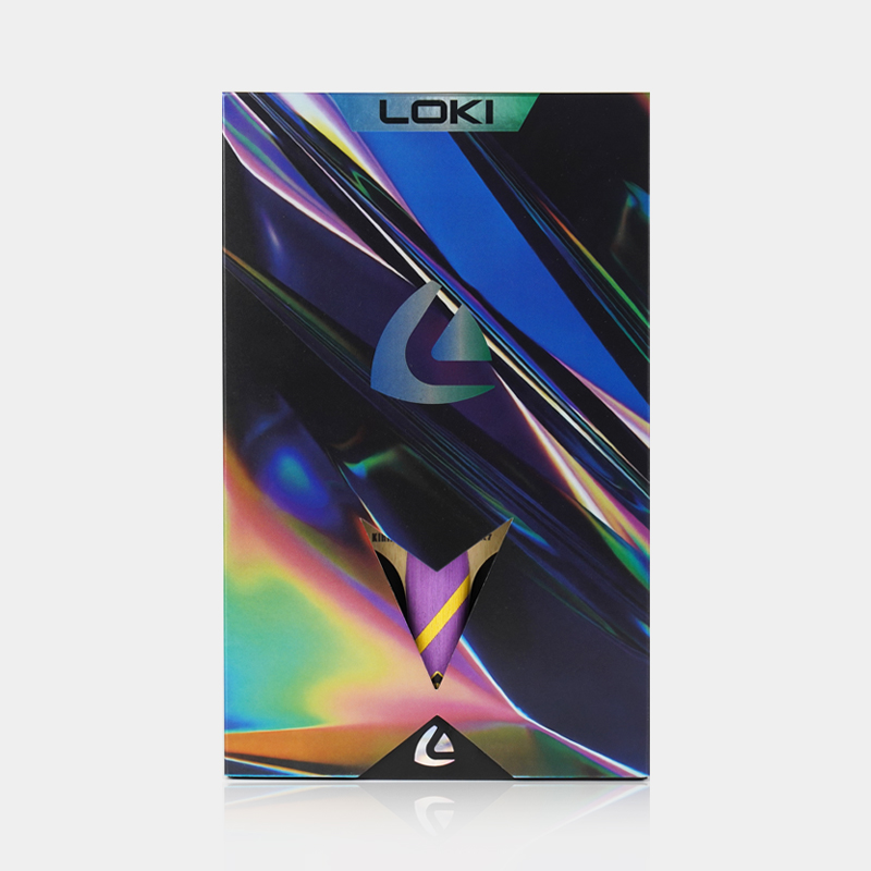 Loki Kirin K7 blade handle badge and lens detail
