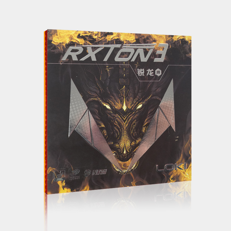 Loki Rxton 3 Max sticky offensive table tennis rubber presentation packaging cover