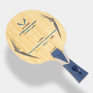Loki Rxton 5 Pro Outer Carbon offensive table tennis blade front face and flared handle