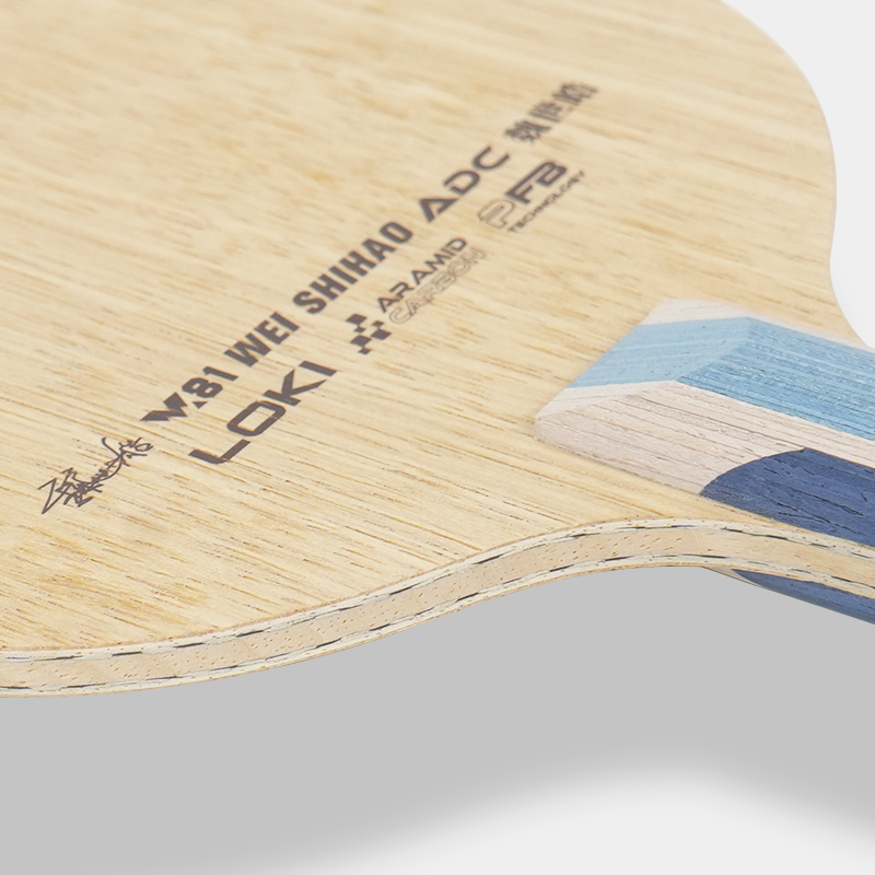 Loki W81 Wei Shihao ADC table tennis blade reverse side wood veneer