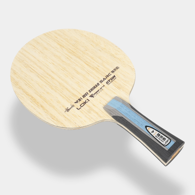 Loki W81 Wei Shihao Super ARC composite table tennis blade front face and flared handle